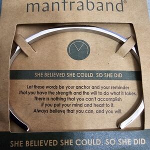 Mantraband Silver Bracelet